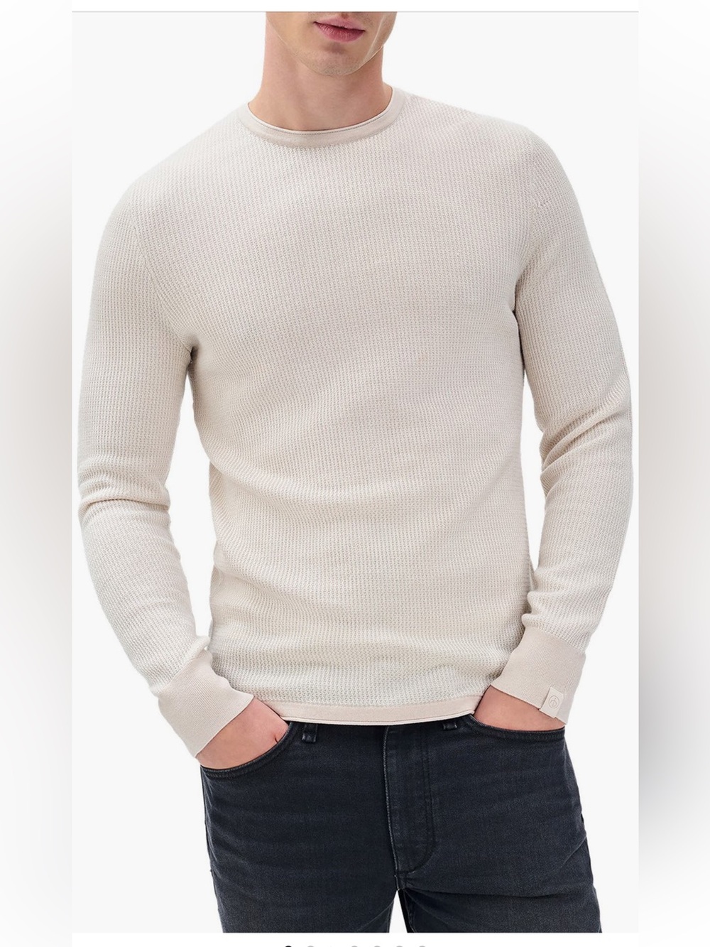 rag & bone Gregory Crewneck Sweater sweatshirt long sleeve wool thermal XXL NWT